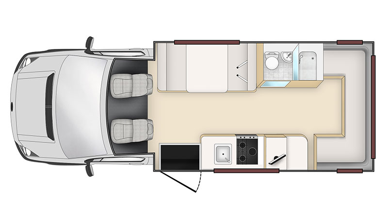 Wohnmobil Tagansicht
